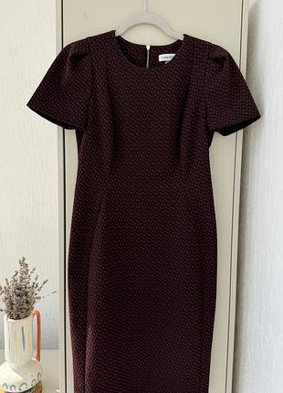 Сукня бордова calvin klein (оригінал із сша), розмір s/m (6 us)