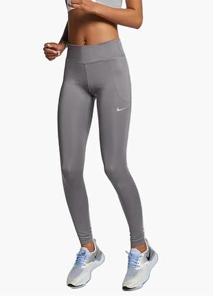 Жіночі спортивні лосіни nike fast grey з нових коллекцій