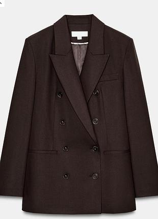 Блейзер двобортний zw collection from zara новий в упаковці з бірками