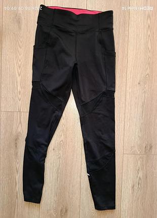 Спортивные леггинсы лосины souluxe с карманами, размер 10 (s-m)