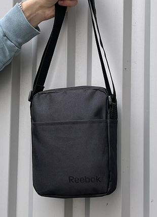 Сумка черная спорт reebok, сумка мужская борсетка 4
