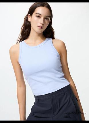 Голубой топ uniqlo