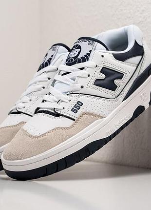 Стильні кросівки new balance 550 white/blue