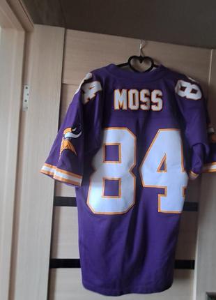 Чоловіча футболка randy moss minnesota vikings legacy mitchel & ness фіолетова