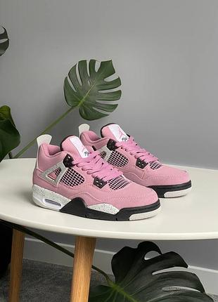 😍 жіночі кросівки nike air jordan 4 retro orchid