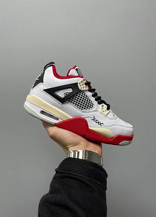 😍 жіночі кросівки jordan 4 chunky lace ‘white red’