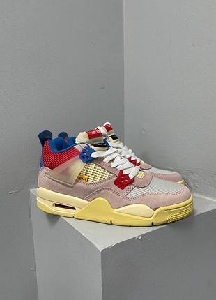 😍 жіночі кросівки union la x air jordan 4 retro ‘guava ice’