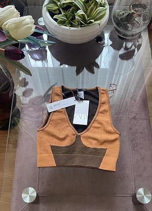 Оригінальний топ від zara 🤎