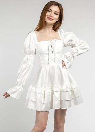 Сукня корсетна біла