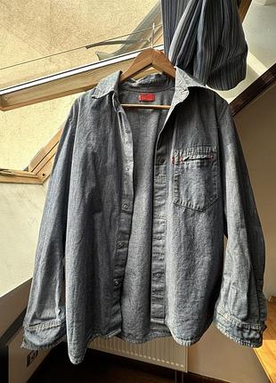 Levi’s engineered twisted shirt  small джинсова сорочка oversize або чоловіча s