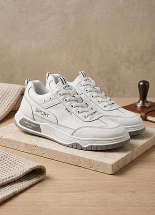 👟 белые кроссовки / кеды sport | размер 42 (27 см)