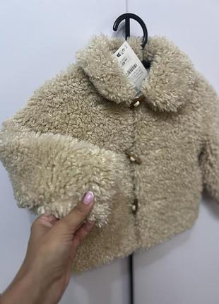 Шубка тедді zara 2