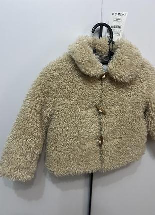 Шубка тедді zara
