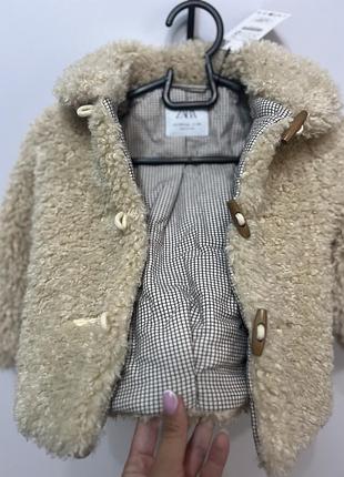 Шубка тедді zara 5