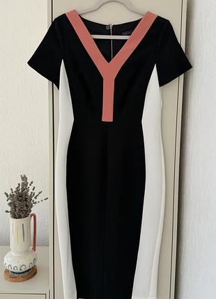 Стильна сукня-футляр m&s collection (color-block), розмір s/m (uk 10 / eur 38)