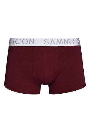 Боксери чоловічі sammy icon бордові з контрастним поясом