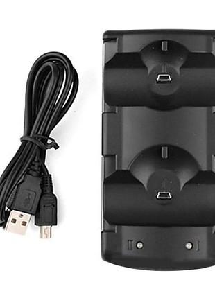 Док-станция data frog для sony playstation 3 (2 in 1 - move + controllers), черная