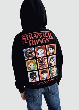 Худи с хлопком "stranger things"