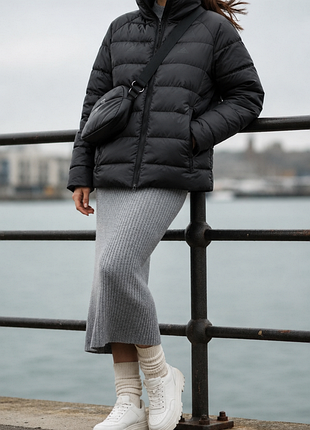 Оригінальний пуховик adidas (розмір s/42-44) на натуральному пуху