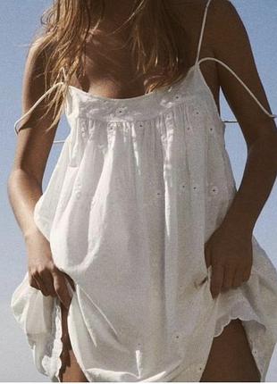 Сукня комбінезон з прошви  zara