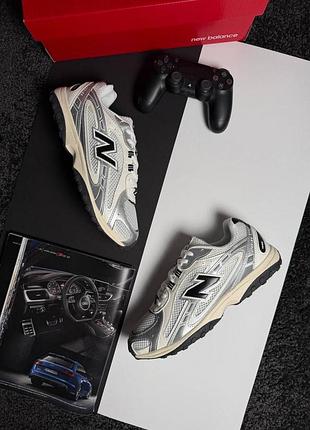 Чоловічі кросівки new balance 204l white metallic black