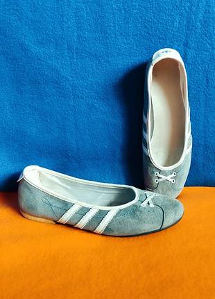 Балетки замша adidas sleek series оригінал р.37, устілка 23,5