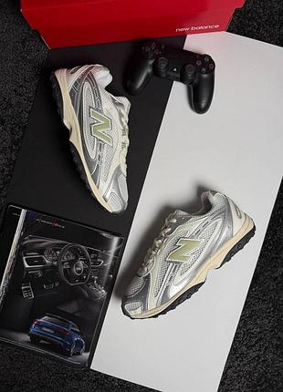 Чоловічі кросівки new balance 204l white metallic beige