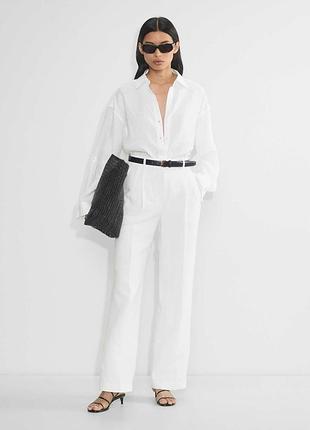Чудові лляні брюки zara studio