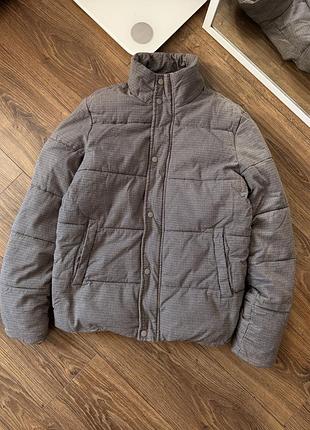 Куртка xs серо-коричневая topman