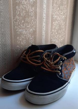 Кеды кожаные vans