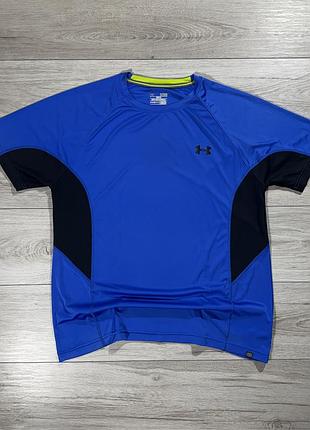 Редкая спортивная футболка андер армор under armour heatgear fitted, xl, оригинал