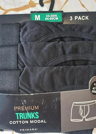 3 шт трусы боксеры 48 м primark модал