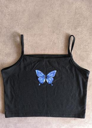🦋🌌 топ с бабочкой
