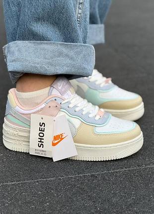 👕жіночі nike air force 1 shadow white blue