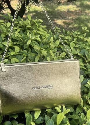 Сумка золота dolce gabbana d&g