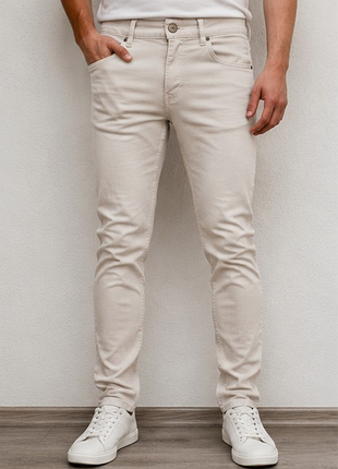 H&amp;m skinny fit - мужские светлые джинсы/брюки eur 46