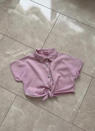 Стильний вкорочений топ zara 104 см