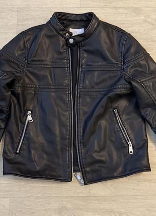 Куртка з екошкіри zara / куртка-байкерка zara (11-12 років / 152 см)