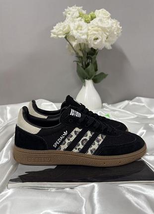 Кроссовки adidas spezial black leopard