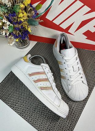 Оригинальные кроссовки adidas superstar кожа