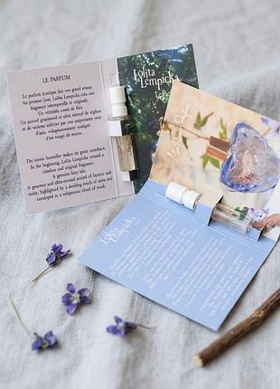 Набор оригинальных пробников lolita lempicka (mon premier parfum и le parfum) / 2 х 1.5 мл