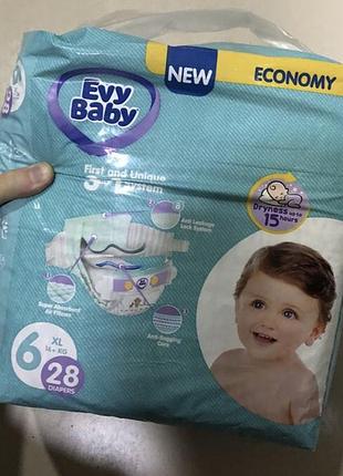 Підгузки evy baby 6 розмір 28 штук