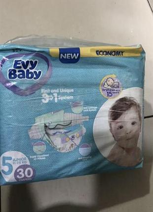 Підгузки evy baby 5 розмір 30 штук