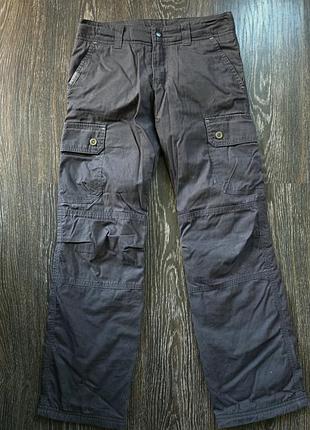 Quechua треккинговые брюки карго утеплены флисом