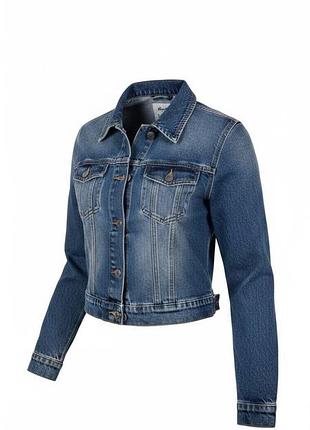 Укороченная джинсовая куртка denim co, размер 40/l, идеальное состояние!