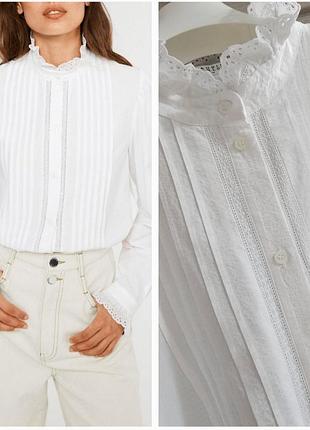 Claudie pierlot красивая блуза  хлопок  вискоза