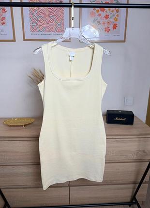 Коротка бавовняна сукня h&m