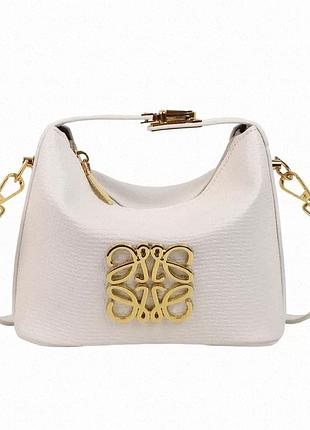Стильна сумка loewe біла