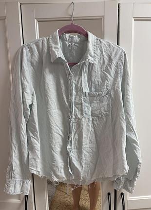 Світла джинсова сорочка zara