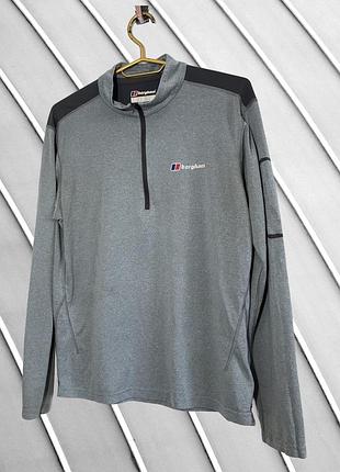 Мужская темно-синяя флисовая кофта berghaus s 44 46 оригинал бергхаус флиска на молнии зепка с замочком куртка 46